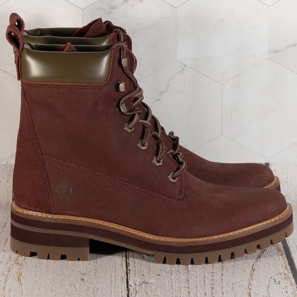 Timberland Courmayeur Valley 6" Boot Color Burgundy Size 11 B (M) - Picture 2 of 16